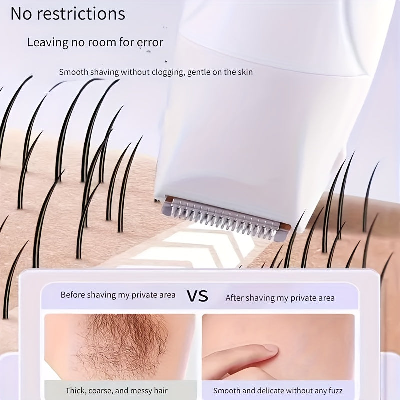 Electric Multi-Function Trimmer with Eyebrow Razor, Nose Hair Trimmer, and Shaver - Unisex Rechargeable Body Grooming Kit for Women & Men, Bikini Line Trimmer Set, Portable Gift for Ladies, Dad, Father