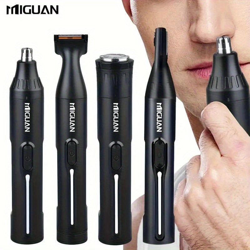 4In 1 Professional Grooming Kit, USB Rechargeable Nose Hair And Ear Hair Trimmer, Beard Eyebrow Razor, Body Hair Remover - Men'S Personal Care Tools, The Best Gift for Father'S Day, Best for Christmas, Perfect for Thanksgiving