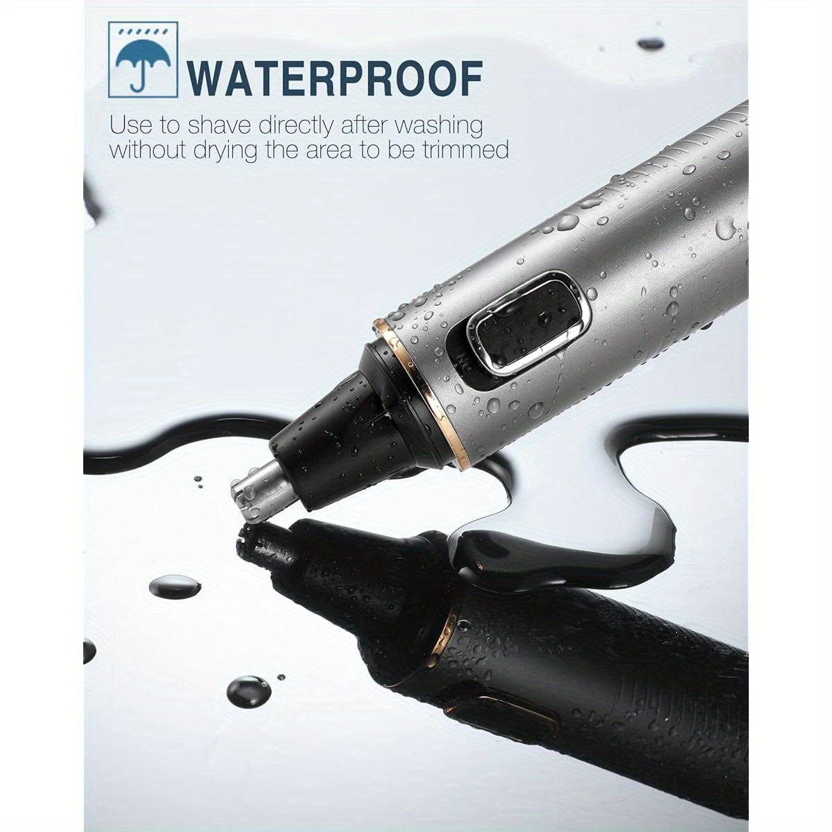 Areyzin 2-In-1 Nose And Ear Hair Trimmer - Professional, Painless, Suitable for Wet And Dry Use with Stainless Steel Blades