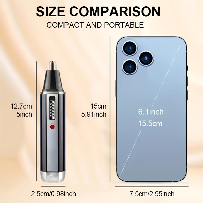 4-in-1 Multi-Functional Grooming Kit - Rechargeable Trimmer for Nose, Ear, Eyebrow, and Mustache, with Eyebrow Shaper, Mustache Styler, Personal Electric Shaver, USB Charging, Durable, Easy Clean, Perfect Gift for Men on Father's Day