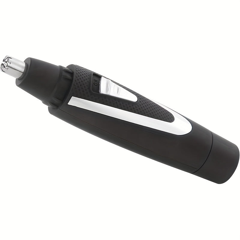 EOEVIR Electric Nose Hair Trimmer - USB Rechargeable, Portable & Detachable Blade, Compact Design for Easy Cleaning, Ergonomic Handle, Black & White, Personal Care Grooming Tool, Sleek Grooming Tool, Durable Plastic Body