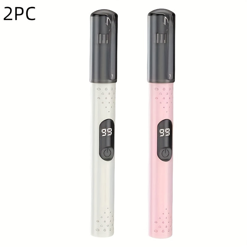 2pcs-Professional Ear and Nose Hair Trimmer, Portable Electric Nose Hair Trimmer, Neutral Design, Stainless Steel Blade, No Hair Removal, No Pain, Fashionable and Simple, USB Charging, Suitable for Trimming Nose Hair, Eyebrow and Ear Hair