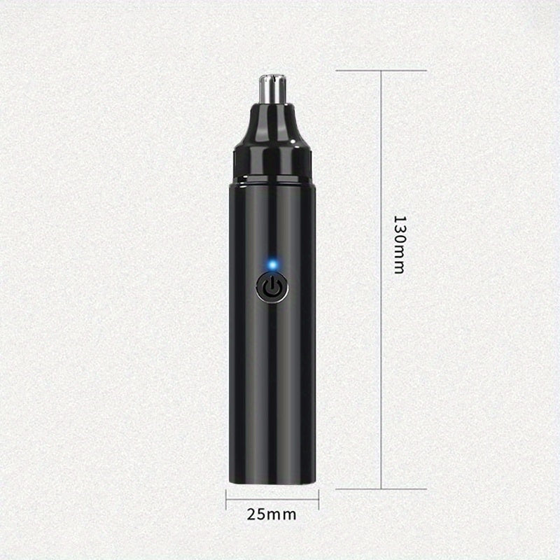 1pc Electric Nose Hair Trimmer for Men - USB-Rechargeable Cordless operation, Long-Lasting Lithium Battery (400mAh) - Compact & Lightweight design, Quick-Charge Grooming Tool - Safe, Quiet Motor - ABS Construction - Travel, Car, Home Use - Ideal for