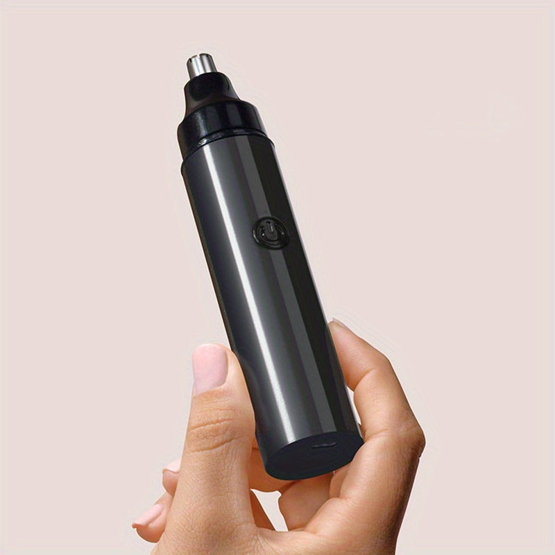 1pc Electric Nose Hair Trimmer for Men - USB-Rechargeable Cordless operation, Long-Lasting Lithium Battery (400mAh) - Compact & Lightweight design, Quick-Charge Grooming Tool - Safe, Quiet Motor - ABS Construction - Travel, Car, Home Use - Ideal for