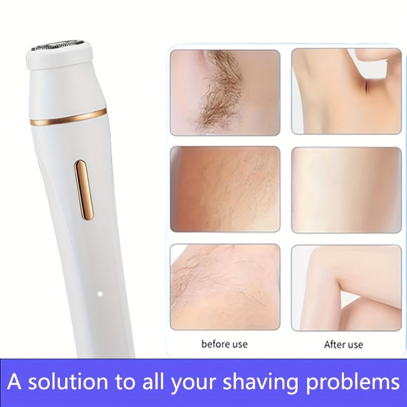 Electric Multi-Function Trimmer with Eyebrow Razor, Nose Hair Trimmer, and Shaver - Unisex Rechargeable Body Grooming Kit for Women & Men, Bikini Line Trimmer Set, Portable Gift for Ladies, Dad, Father