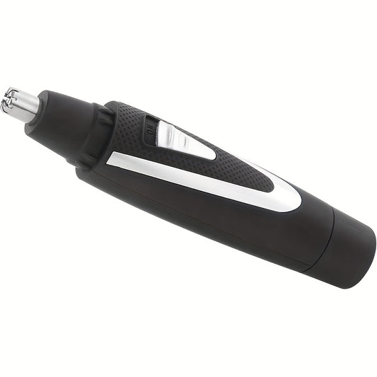 EOEVIR Electric Nose Hair Trimmer - USB Rechargeable, Portable & Detachable Blade, Compact Design for Easy Cleaning, Ergonomic Handle, Black & White, Personal Care Grooming Tool, Sleek Grooming Tool, Durable Plastic Body