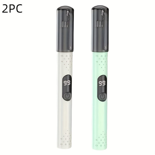 2pcs-Professional Ear and Nose Hair Trimmer, Portable Electric Nose Hair Trimmer, Neutral Design, Stainless Steel Blade, No Hair Removal, No Pain, Fashionable and Simple, USB Charging, Suitable for Trimming Nose Hair, Eyebrow and Ear Hair