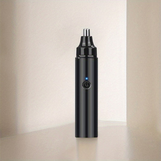 1pc Electric Nose Hair Trimmer for Men - USB-Rechargeable Cordless operation, Long-Lasting Lithium Battery (400mAh) - Compact & Lightweight design, Quick-Charge Grooming Tool - Safe, Quiet Motor - ABS Construction - Travel, Car, Home Use - Ideal for